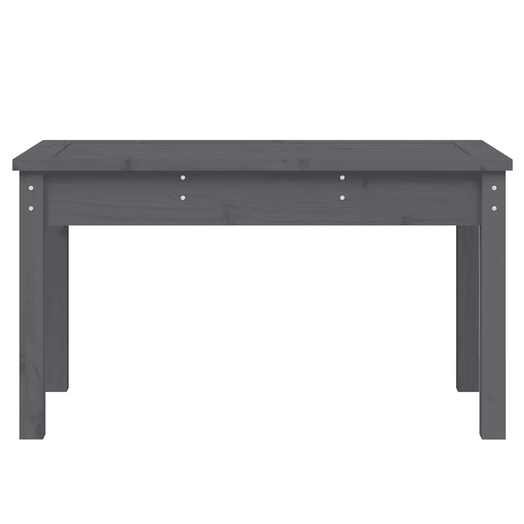 vidaXL Παγκάκι Κήπου Γκρι 80 x 44 x 45 εκ. από Μασίφ Ξύλο Πεύκου