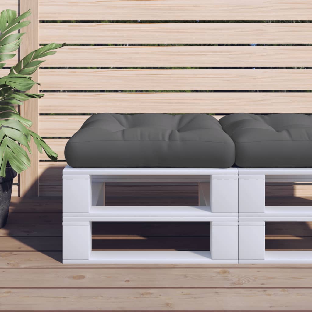 vidaXL Μαξιλάρι Παλέτας Ανθρακί 50 x 50 x 12 εκ. Υφασμάτινο