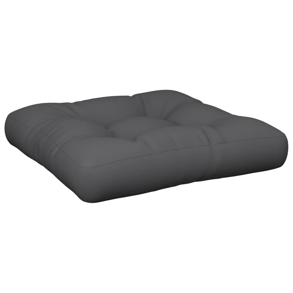 vidaXL Μαξιλάρι Παλέτας Ανθρακί 60 x 61,50 x 12 εκ. Υφασμάτινο