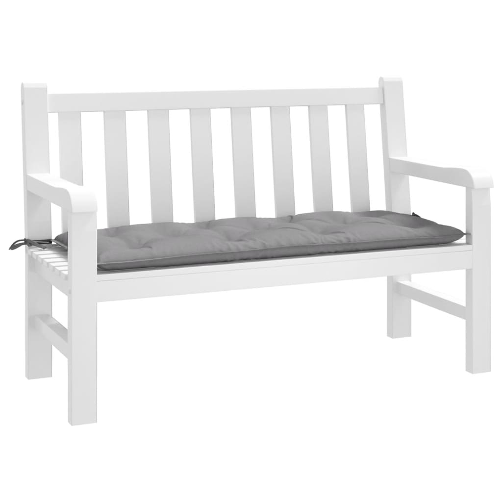 vidaXL Μαξιλάρι Πάγκου Κήπου Γκρι 120x50x7 εκ. Ύφασμα Oxford