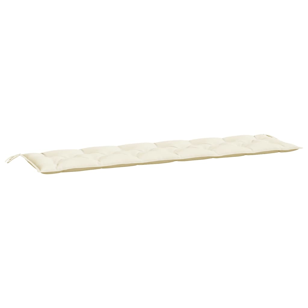 vidaXL Μαξιλάρι Πάγκου Κήπου Κρεμ 200x50x7 εκ. Ύφασμα Oxford