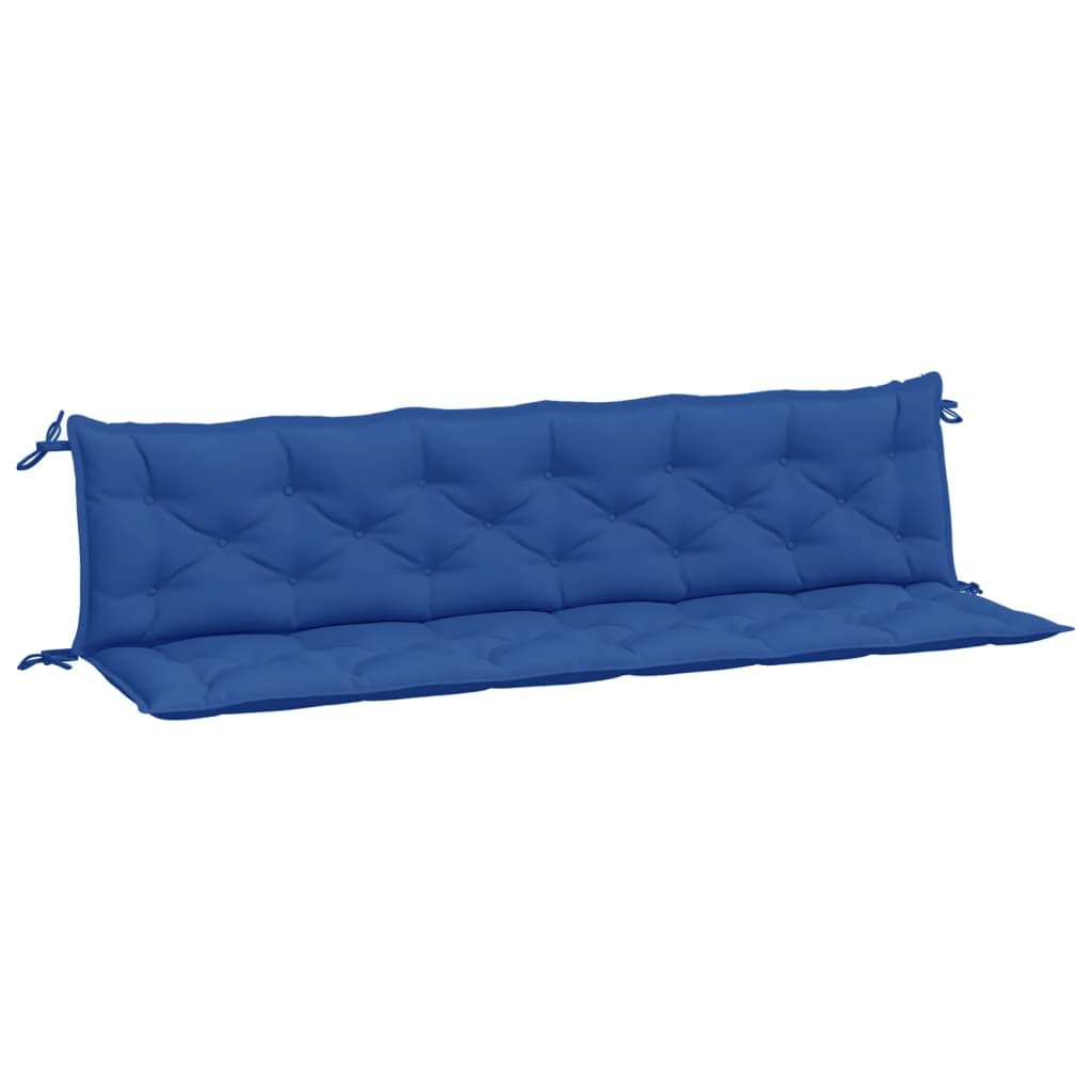 vidaXL Μαξιλάρια Πάγκου Κήπου 2 τεμ. Μπλε 200x50x7cm Ύφασμα Oxford