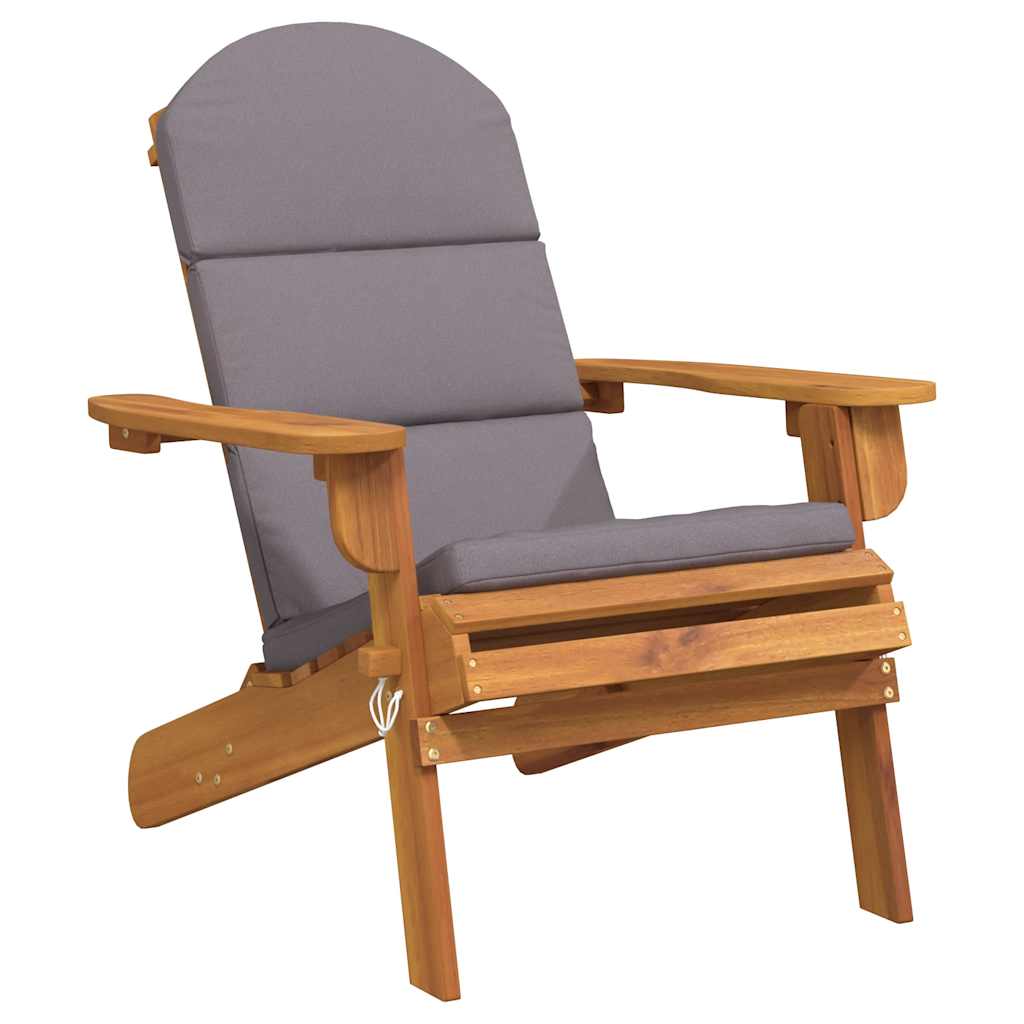 vidaXL Καρέκλα Κήπου Adirondack με Μαξιλάρια από Μασίφ Ξύλο Ακακίας