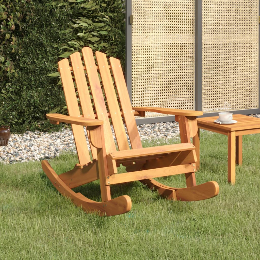 vidaXL Καρέκλα Κουνιστή Adirondack από Μασίφ Ξύλο Ακακίας