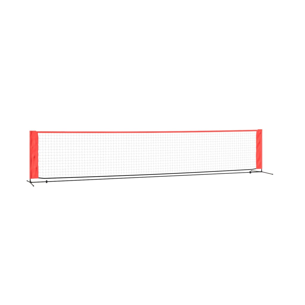 vidaXL Δίχτυ Τένις Μαύρο & Κόκκινο 500 x 100 x 87 εκ. από Πολυεστέρα