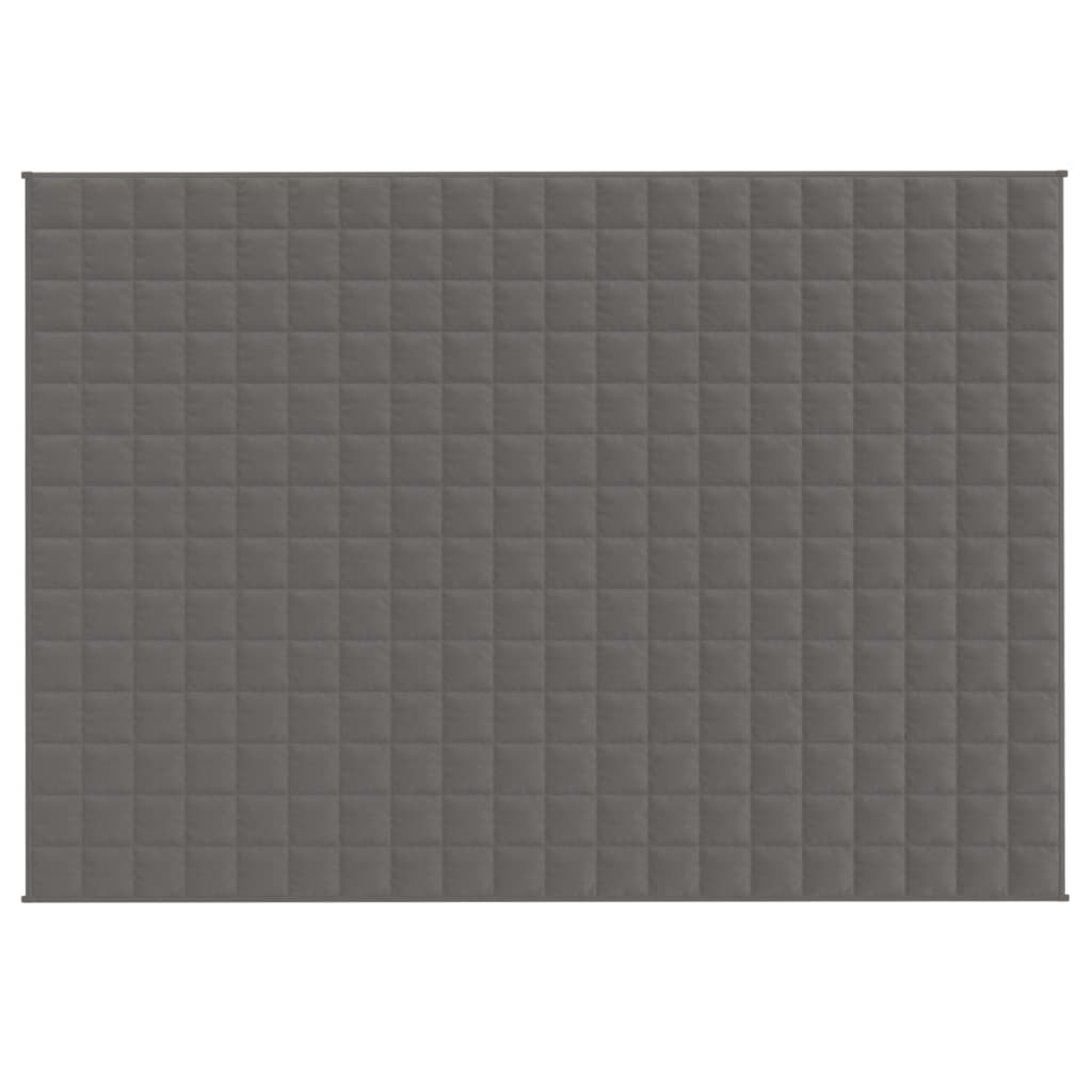 vidaXL Κουβέρτα Βαρύτητας Γκρι 137 x 200 εκ. 6 κ. Υφασμάτινη