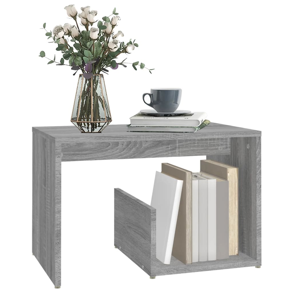 vidaXL Τραπέζι Βοηθητικό Γκρι Sonoma 59x36x38 εκ. Επεξεργασμένο Ξύλο