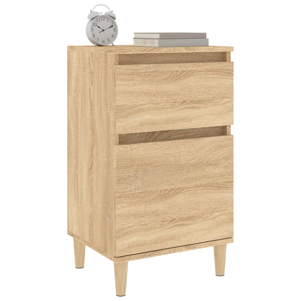 vidaXL Κομοδίνα 2 τεμ. Sonoma Δρυς 40x35x70 εκ.