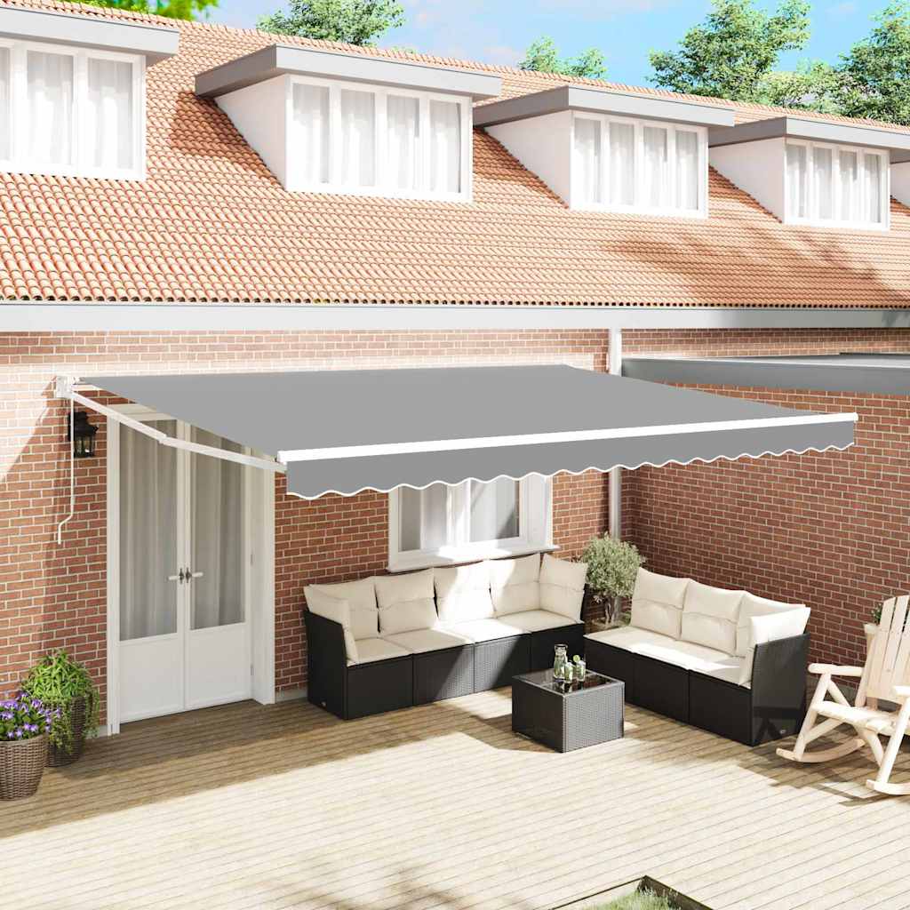 vidaXL Electric Awning Frame 4 x 3 m Λευκό