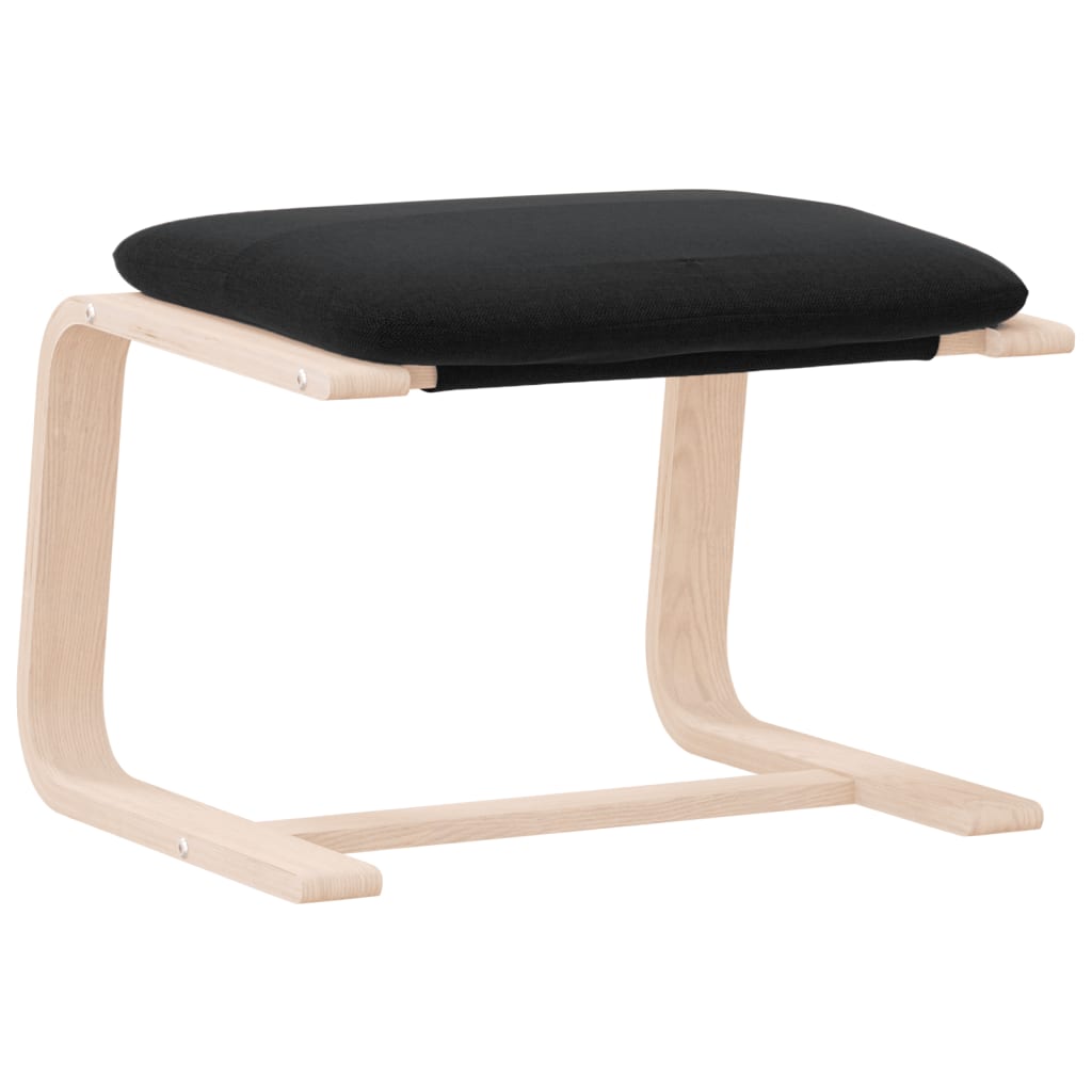 vidaXL Υποπόδιο Μαύρο 51 x 41 x 40 εκ. Υφασμάτινο