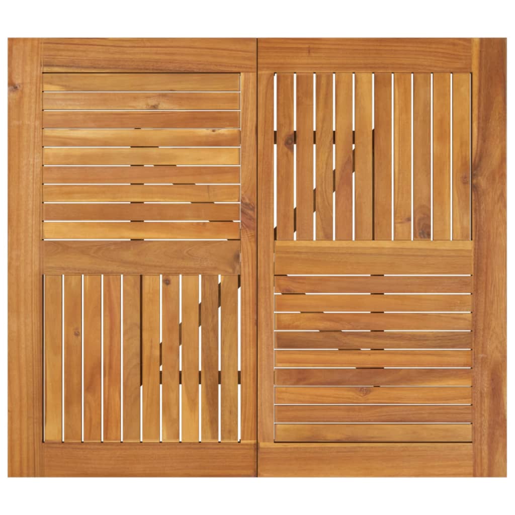 vidaXL Τραπέζι Κήπου 85 x 85 x 75 εκ. από Μασίφ Ξύλο Ακακίας