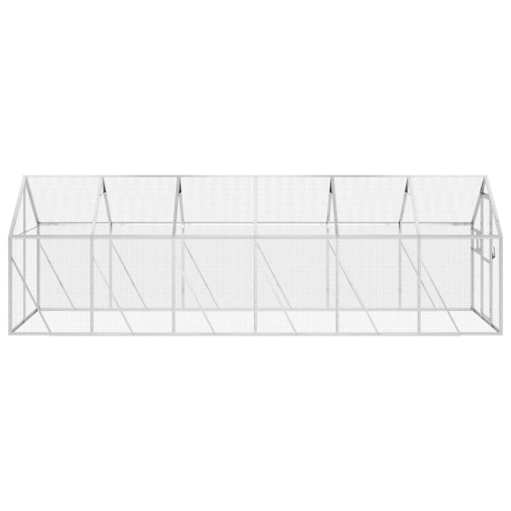 vidaXL Κλουβί Ασημένιο 1,79 x 6 x 1,85 μ. από Αλουμίνιο