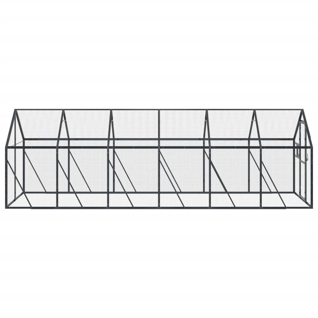 vidaXL Κλουβί Ανθρακί 1,79 x 6 x 1,85 μ. από Αλουμίνιο