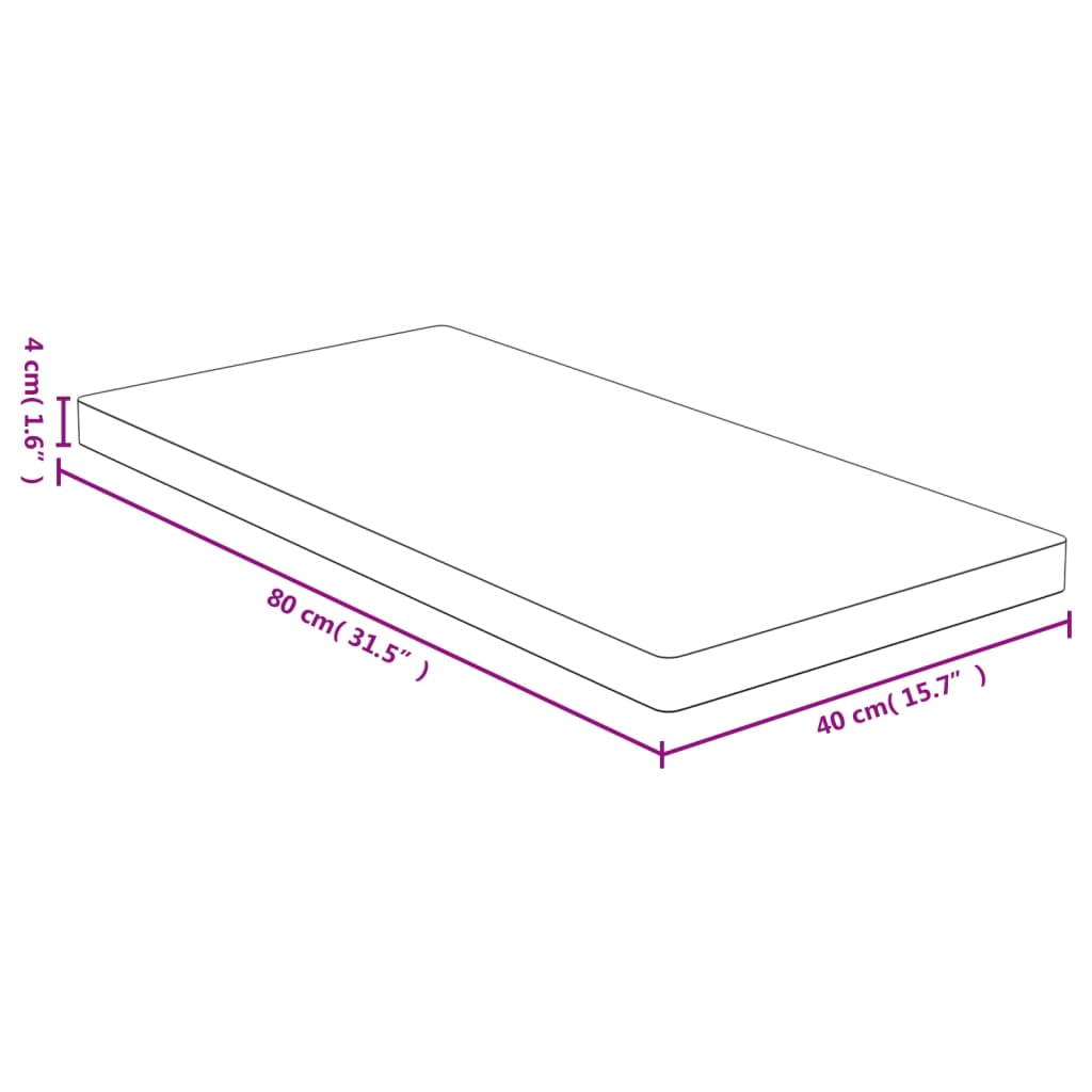 vidaXL Επιφάνεια Τραπεζιού 40x80x4 από Μπαμπού