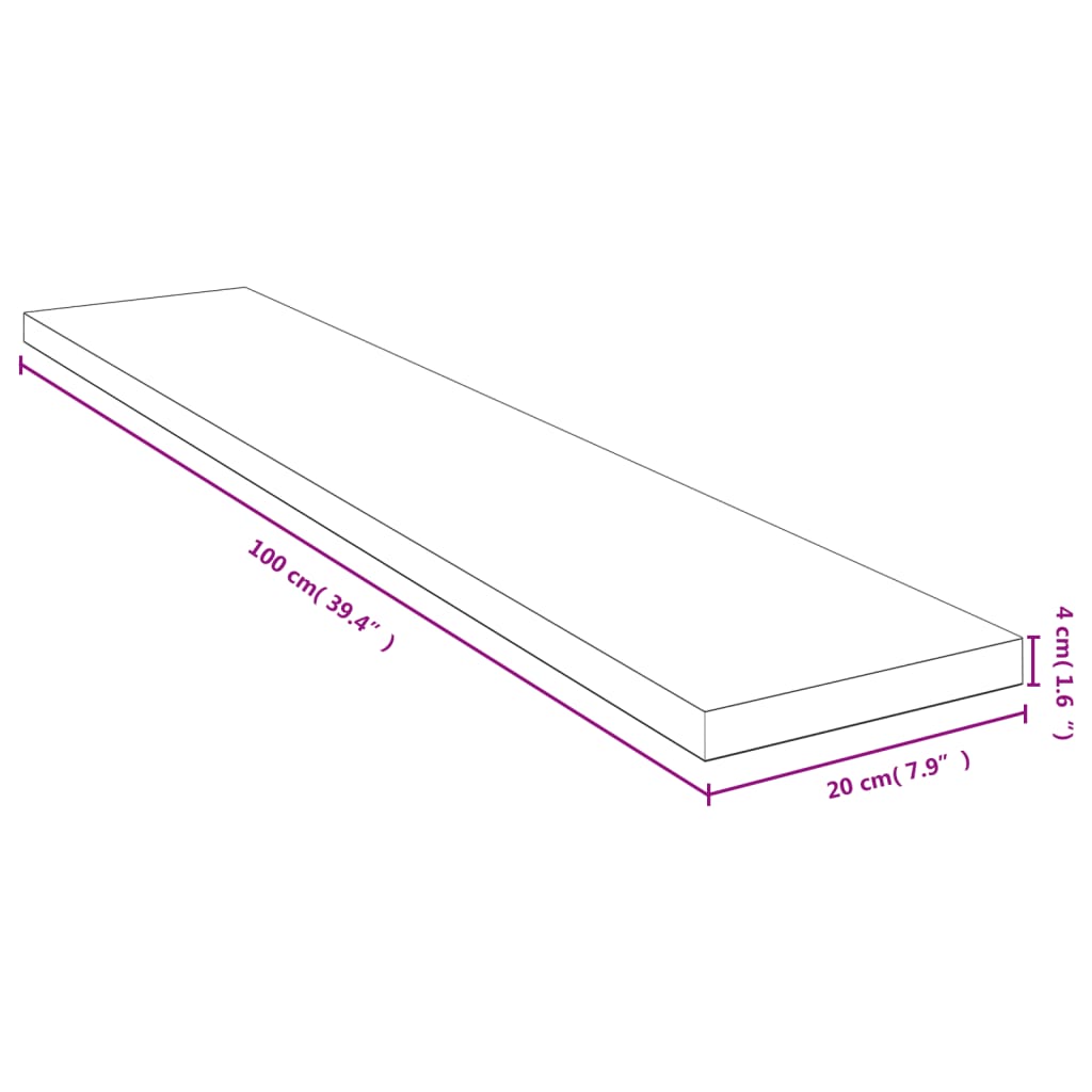 vidaXL Ράφι Τοίχου 100x20x4 εκ. από Μπαμπού