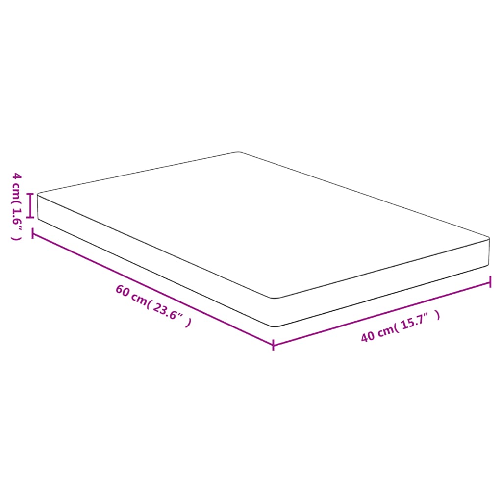 vidaXL Σανίδα Κοπής 60 x 40 x 4 εκ. από Μπαμπού