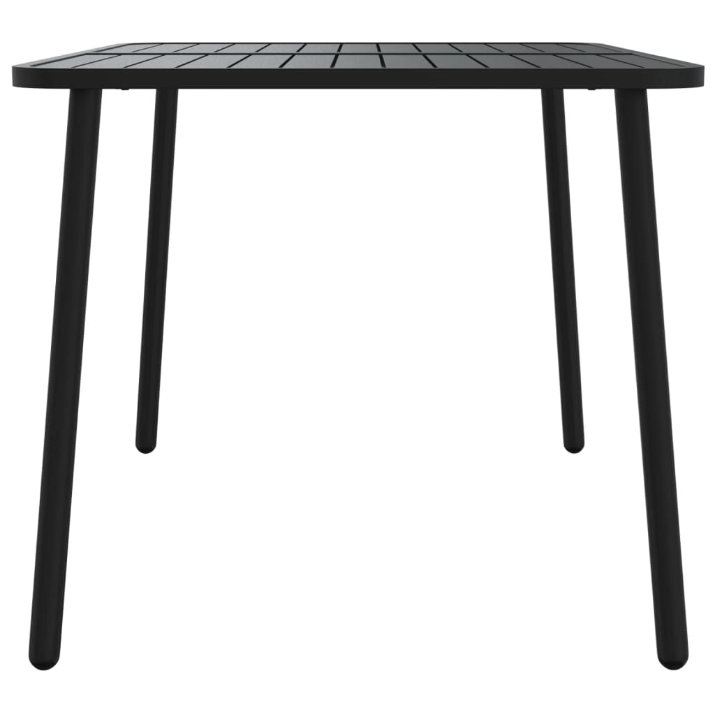 vidaXL Τραπέζι Κήπου Ανθρακί 110x80x71 εκ. Ατσάλινο