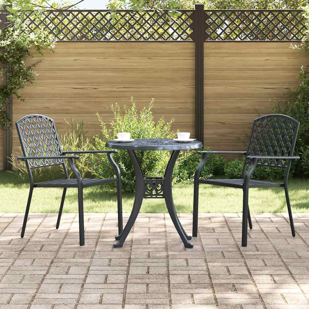 vidaXL Καρέκλα 2 pcs Ανθρακί 56 x 65 x 89εκ Ατσάλι
