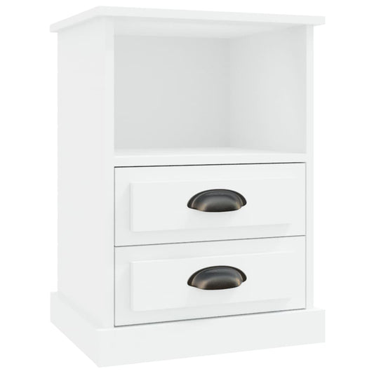 vidaXL Κομοδίνο Λευκό 43 x 36 x 60 εκ.