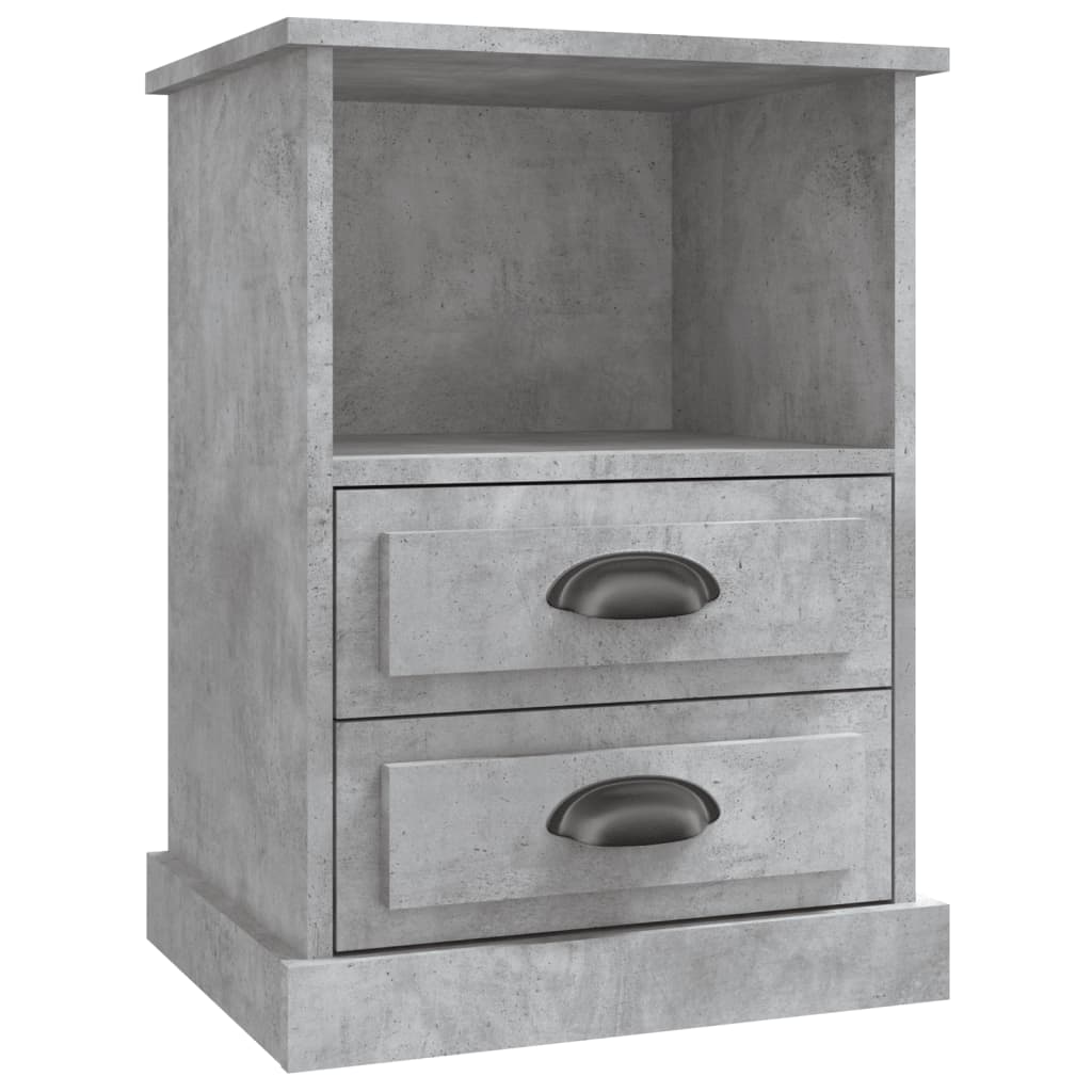 vidaXL Κομοδίνο Γκρι Σκυροδέματος 43x36x60 εκ.