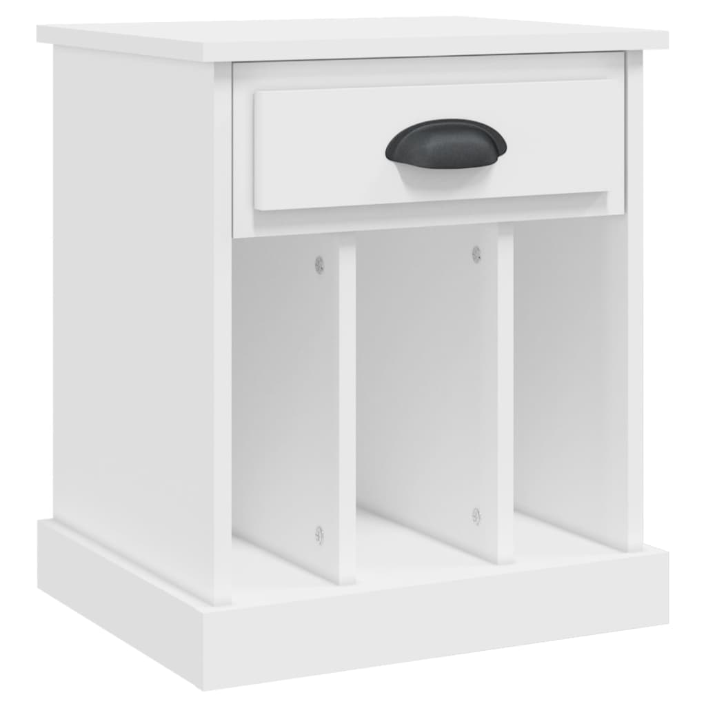 vidaXL Κομοδίνο Λευκό 43 x 36 x 50 εκ.