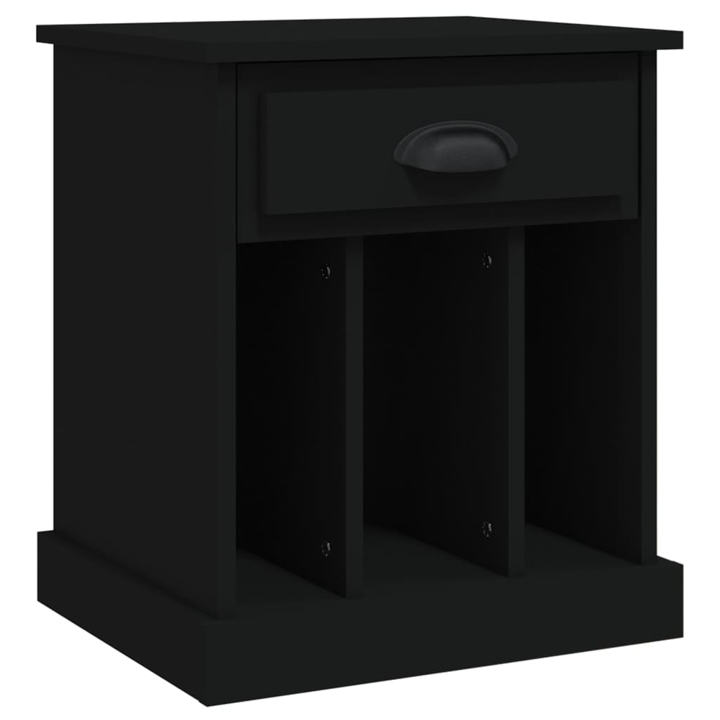 vidaXL Κομοδίνο Μαύρο 43x36x50 εκ.