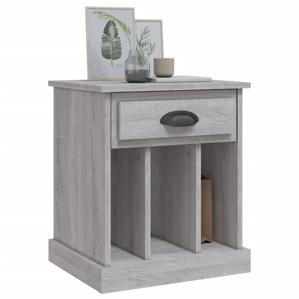 vidaXL Κομοδίνα 2 Τεμ. Γκρι Sonoma 43x36x50 εκ.