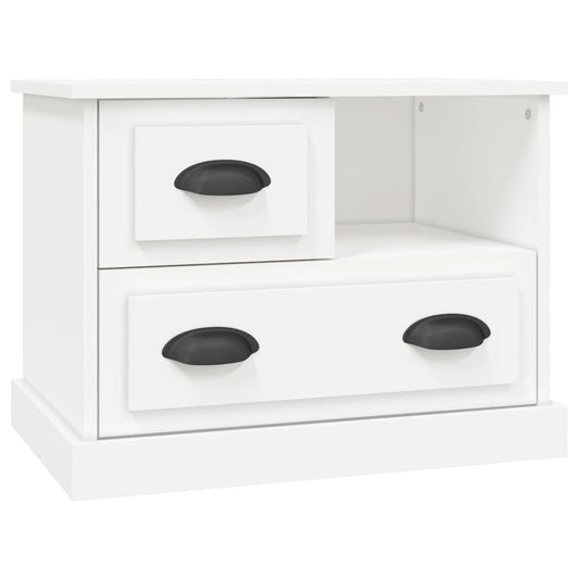 vidaXL Κομοδίνο Λευκό 60 x 39 x 45 εκ.
