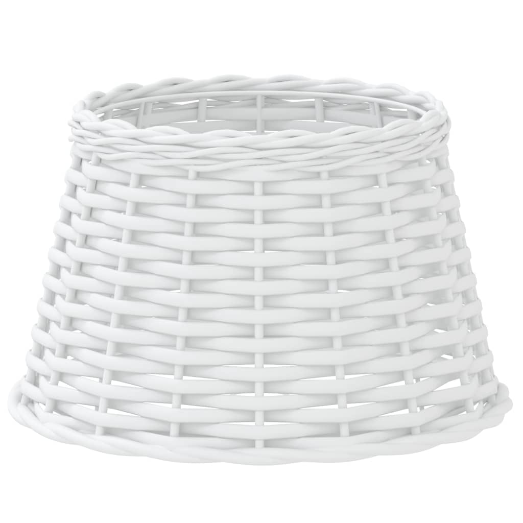 vidaXL Καπέλο Φωτιστικού Λευκό Ø38x23 εκ. από Wicker