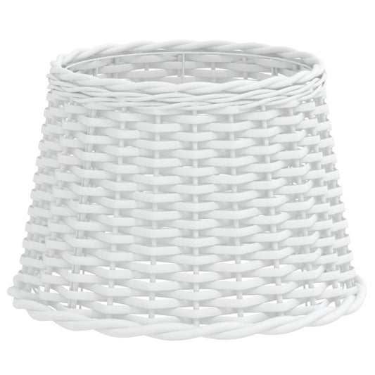 vidaXL Καπέλο Φωτιστικού Λευκό Ø40x26 εκ. από Wicker