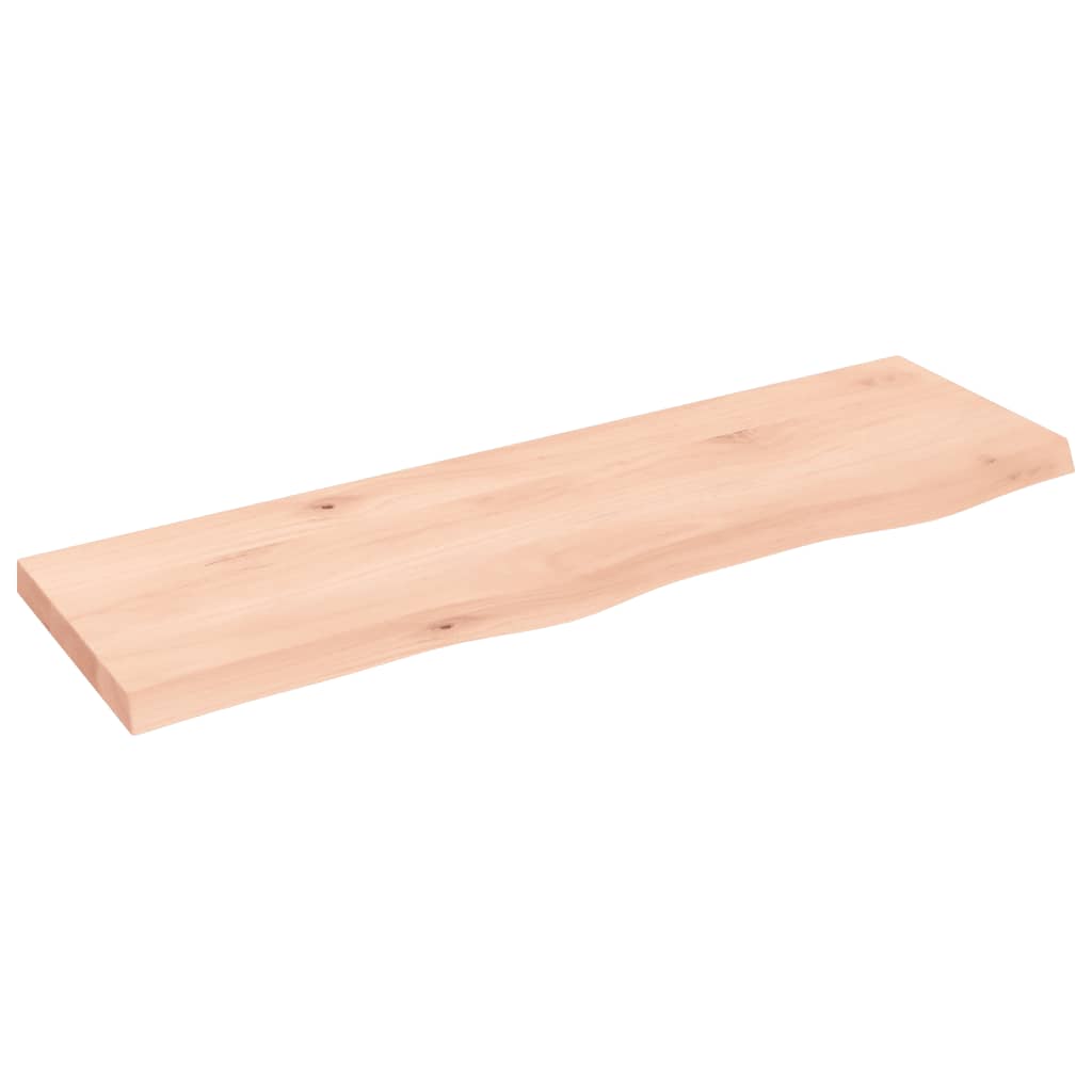 vidaXL Ράφι Τοίχου 100x30x(2-4) εκ. από Ακατέργαστο Μασίφ Ξύλο Δρυός