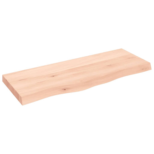 vidaXL Ράφι Τοίχου 100x40x(2-6) εκ. από Ακατέργαστο Μασίφ Ξύλο Δρυός