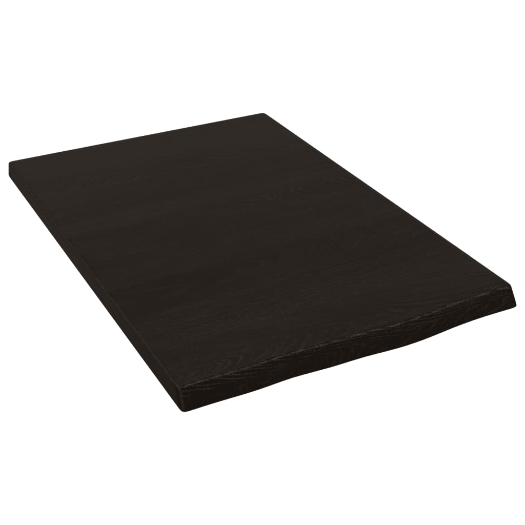 vidaXL Ράφι Τοίχου Σκούρο Καφέ 40x60x2 εκ. Επεξεργ. Μασίφ Ξύλο Δρυός