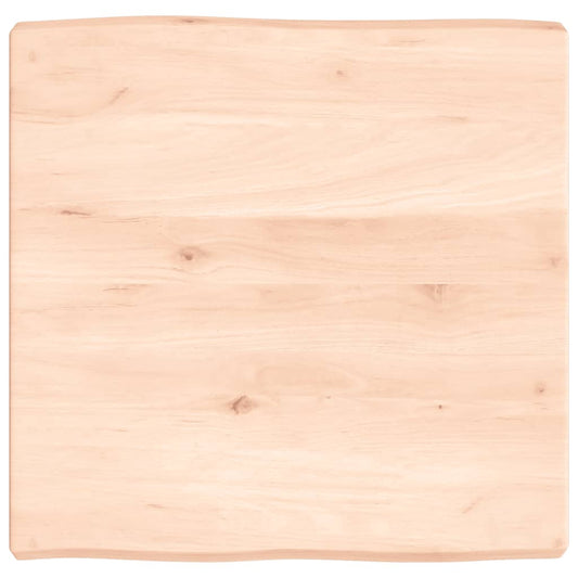 vidaXL Επιφάνεια Τραπεζιού 60x60x(2-6)εκ Ακατέργαστο Μασίφ Ξύλο Δρυός