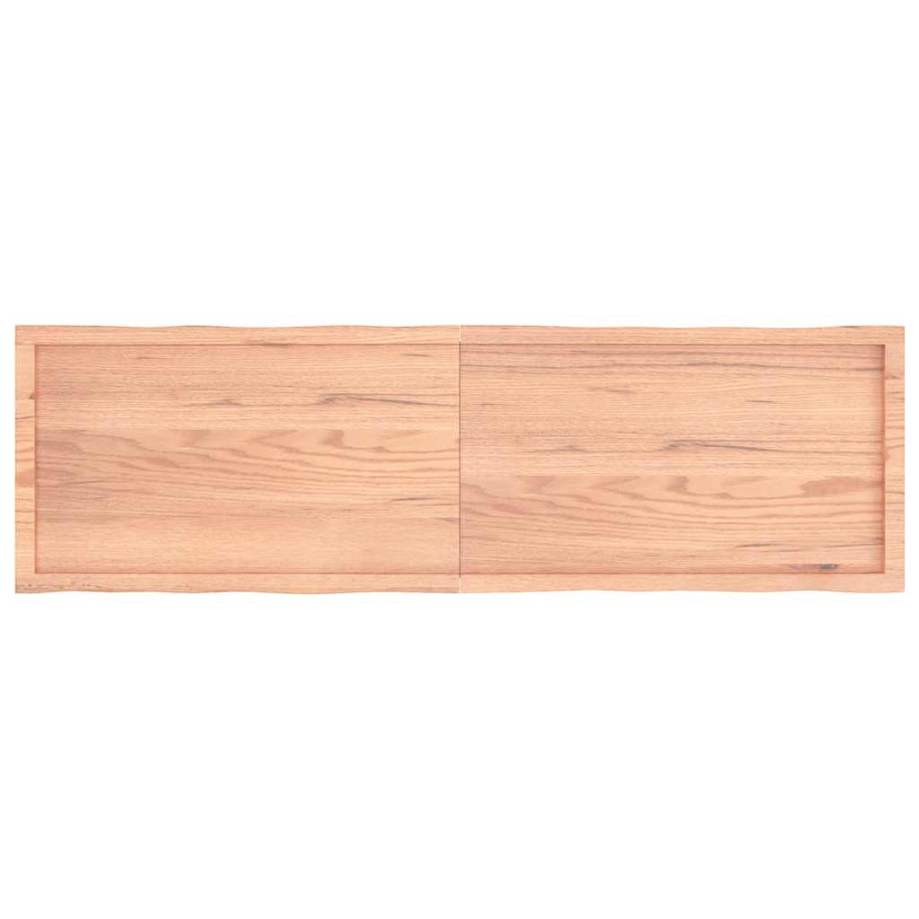 vidaXL Επιφ Τραπεζιού Αν Καφέ 180x50x(2-4)εκ.Ακατέργ. Μασίφ Ξύλο Δρυός