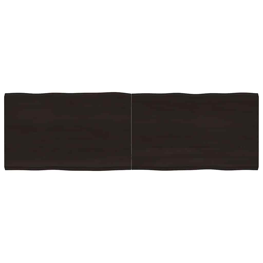 vidaXL Επιφ Τραπεζιού Αν Καφέ 160x50x(2-4)εκ.Ακατέργ. Μασίφ Ξύλο Δρυός