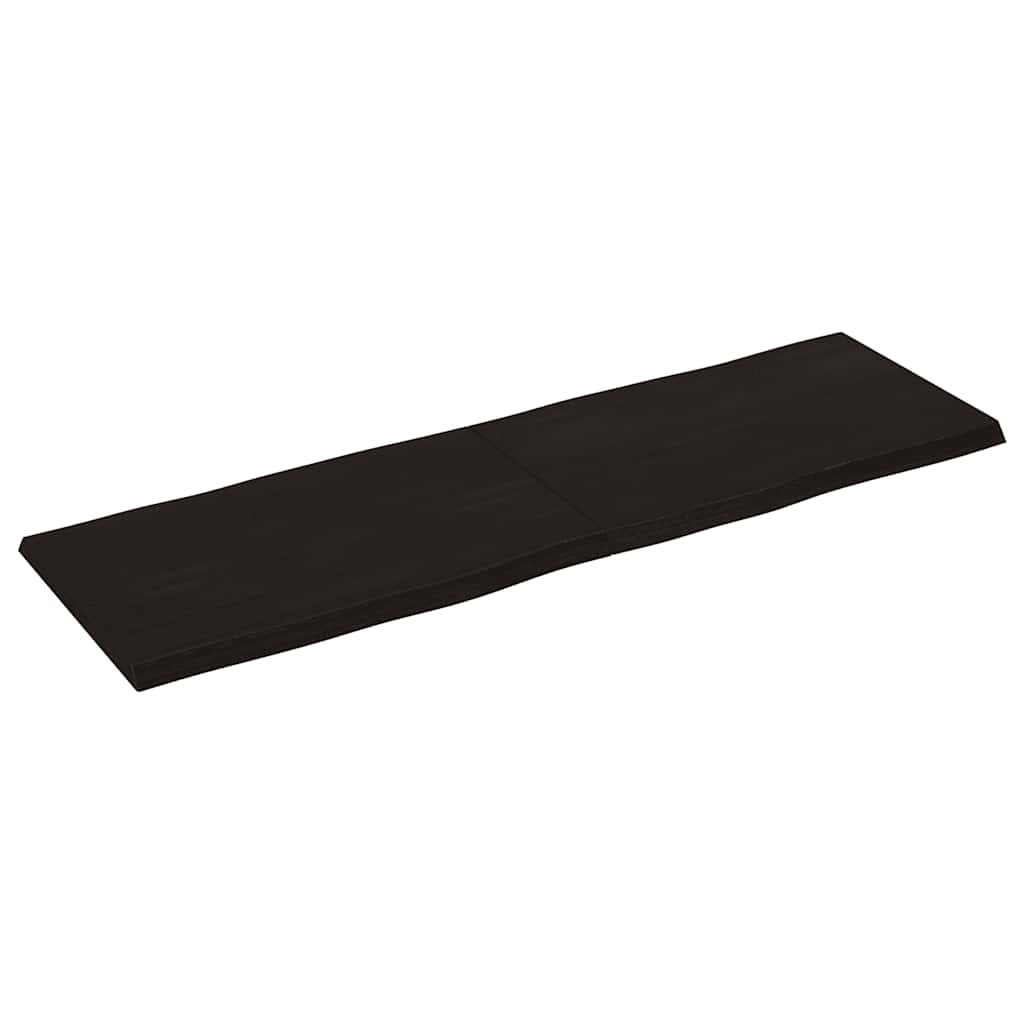 vidaXL Επιφ Τραπεζιού Αν Καφέ 160x50x(2-4)εκ.Ακατέργ. Μασίφ Ξύλο Δρυός