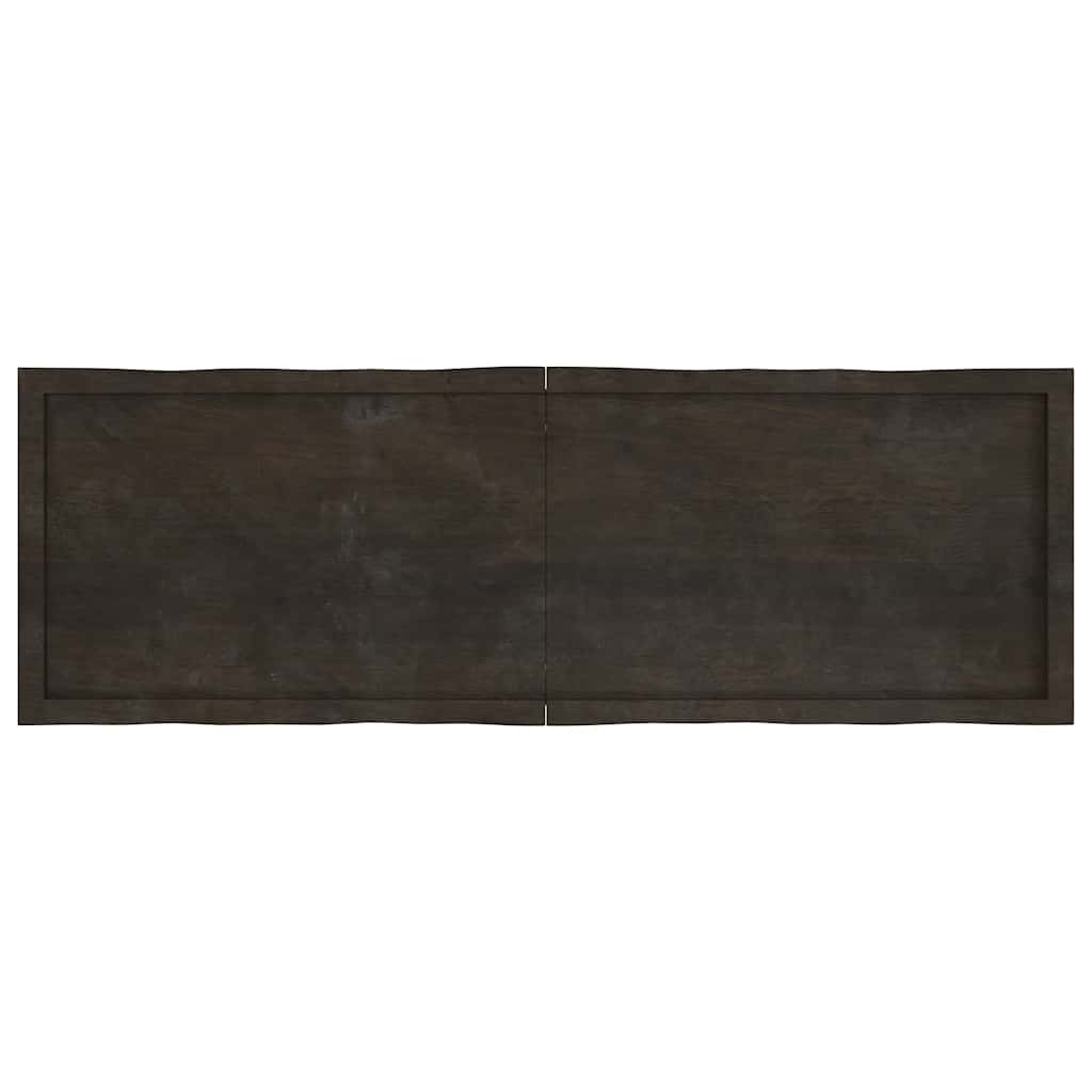 vidaXL Επιφ Τραπεζιού Αν Καφέ 160x50x(2-4)εκ.Ακατέργ. Μασίφ Ξύλο Δρυός