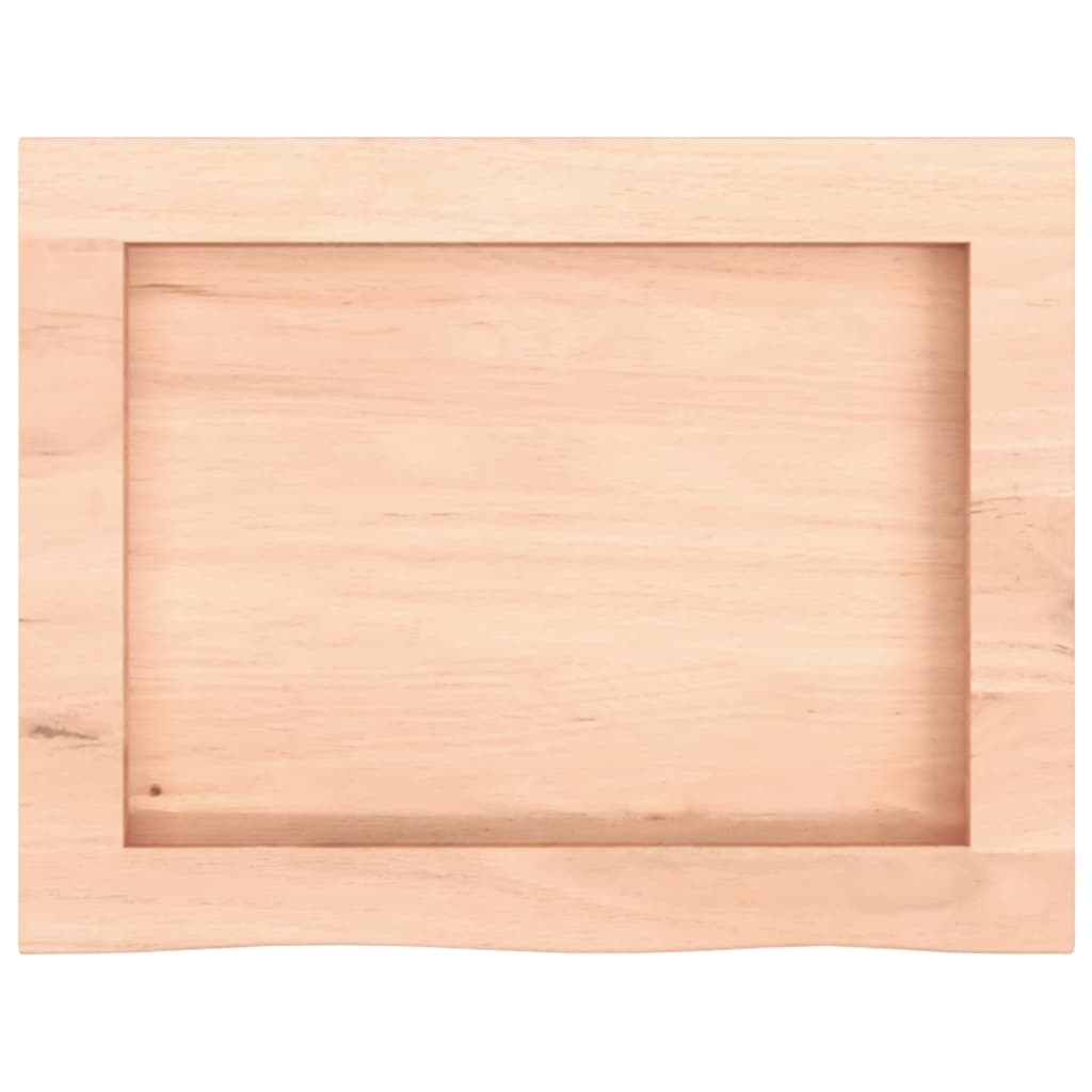 vidaXL Πάγκος Μπάνιου 40x30x(2-6) εκ. από Ακατέργαστο Μασίφ Ξύλο