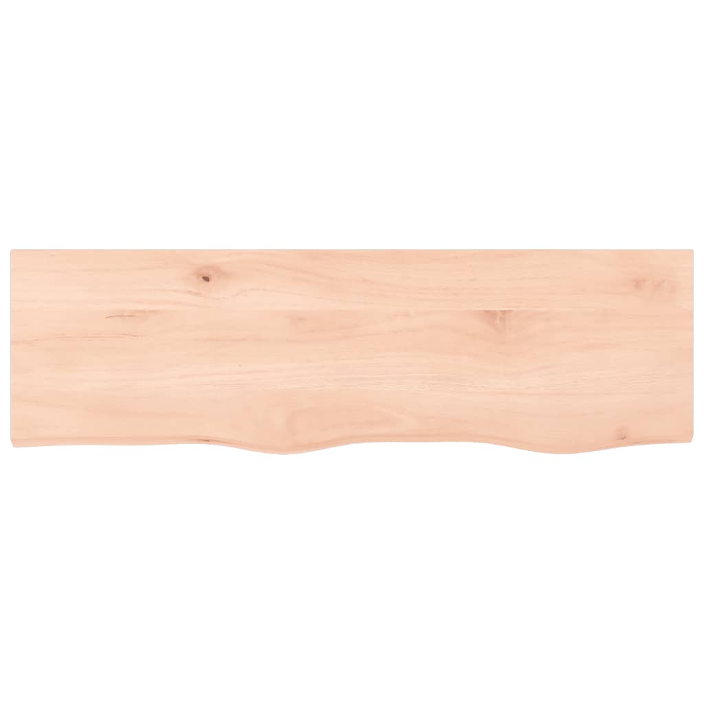 vidaXL Πάγκος Μπάνιου 100x30x(2-4) εκ. από Ακατέργαστο Μασίφ Ξύλο