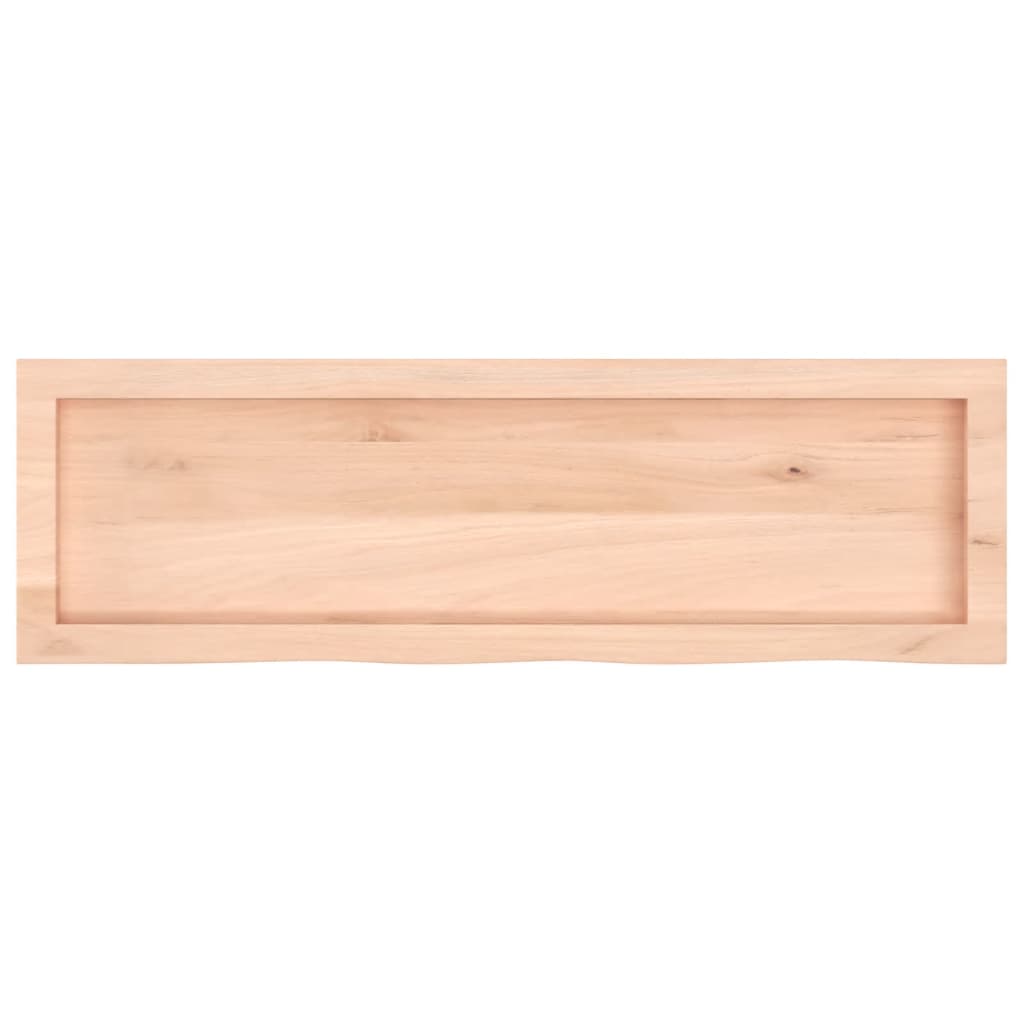 vidaXL Πάγκος Μπάνιου 100x30x(2-4) εκ. από Ακατέργαστο Μασίφ Ξύλο