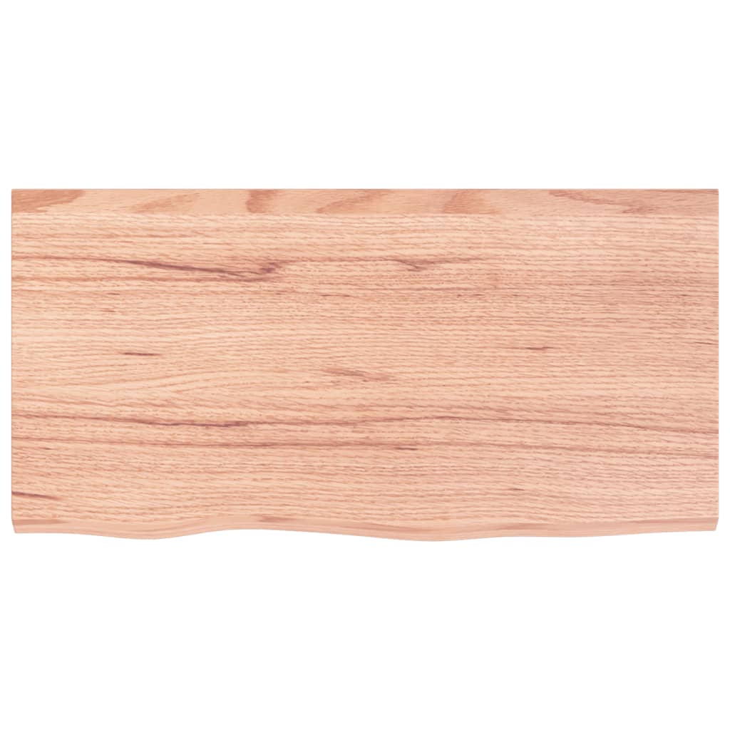 vidaXL Πάγκος Μπάνιου Αν. Καφέ 80x40x(2-6) εκ. Επεξεργ. Μασίφ Ξύλο