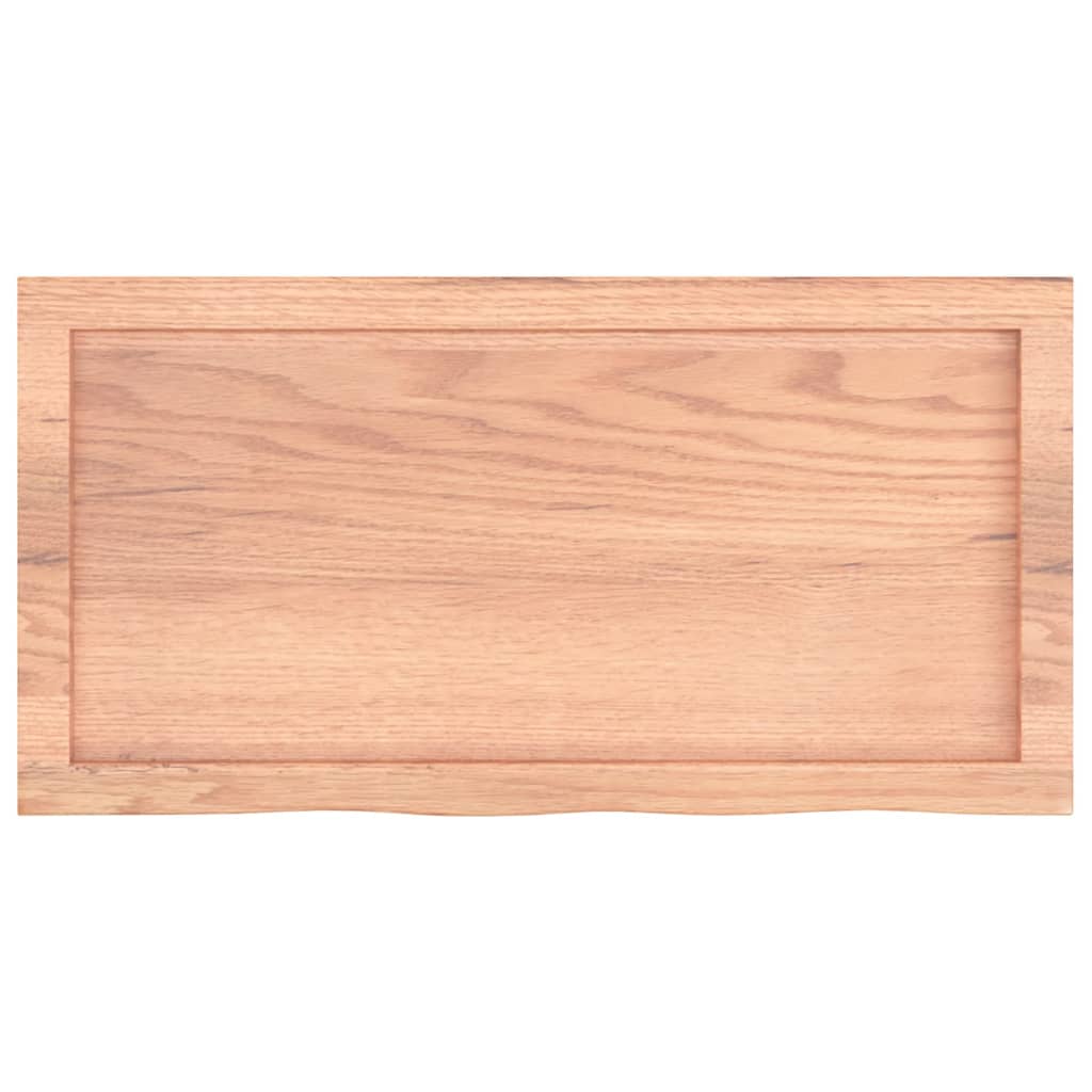 vidaXL Πάγκος Μπάνιου Αν. Καφέ 80x40x(2-6) εκ. Επεξεργ. Μασίφ Ξύλο