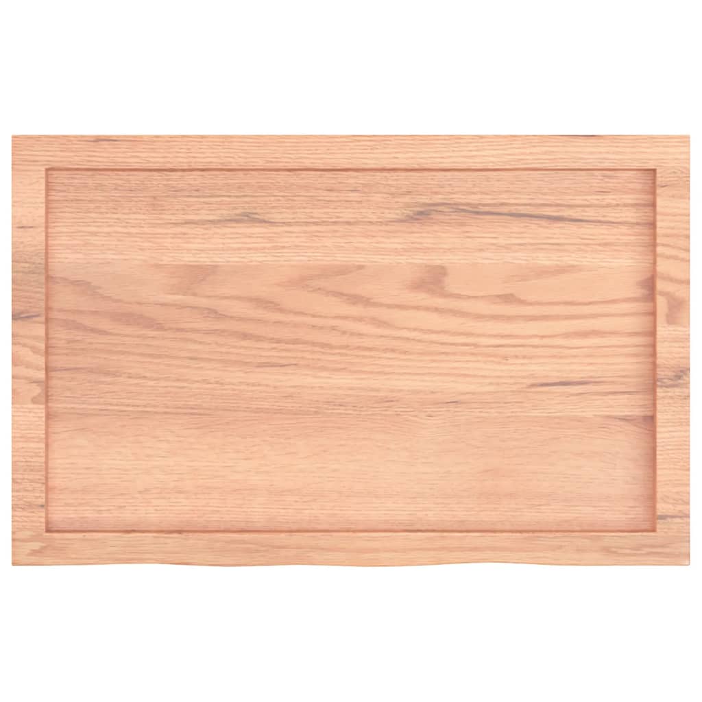 vidaXL Πάγκος Μπάνιου Αν. Καφέ 80x50x(2-6) εκ. Επεξεργ. Μασίφ Ξύλο