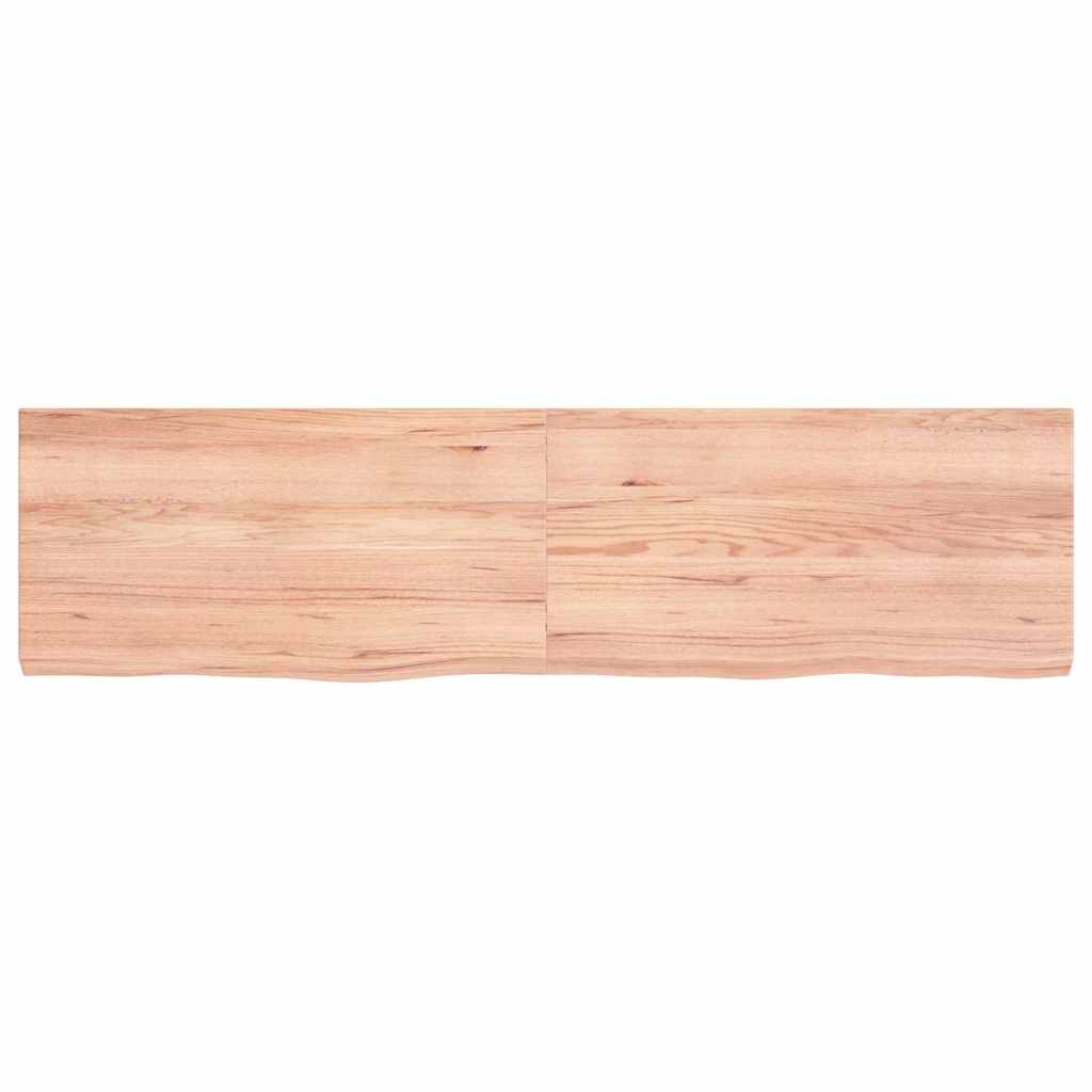 vidaXL Πάγκος Μπάνιου Αν. Καφέ 120x30x(2-4) εκ. Επεξεργ. Μασίφ Ξύλο