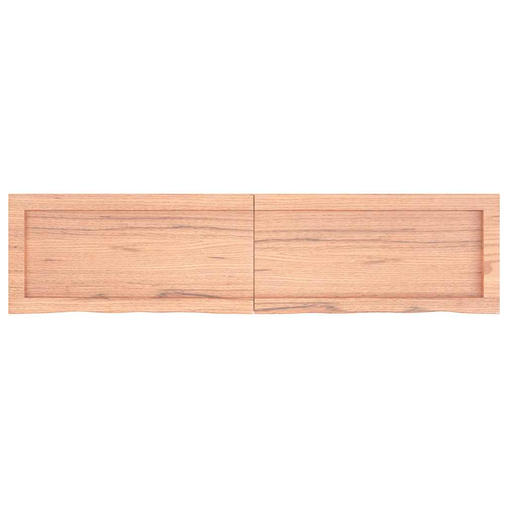 vidaXL Πάγκος Μπάνιου Αν. Καφέ 120x30x(2-4) εκ. Επεξεργ. Μασίφ Ξύλο