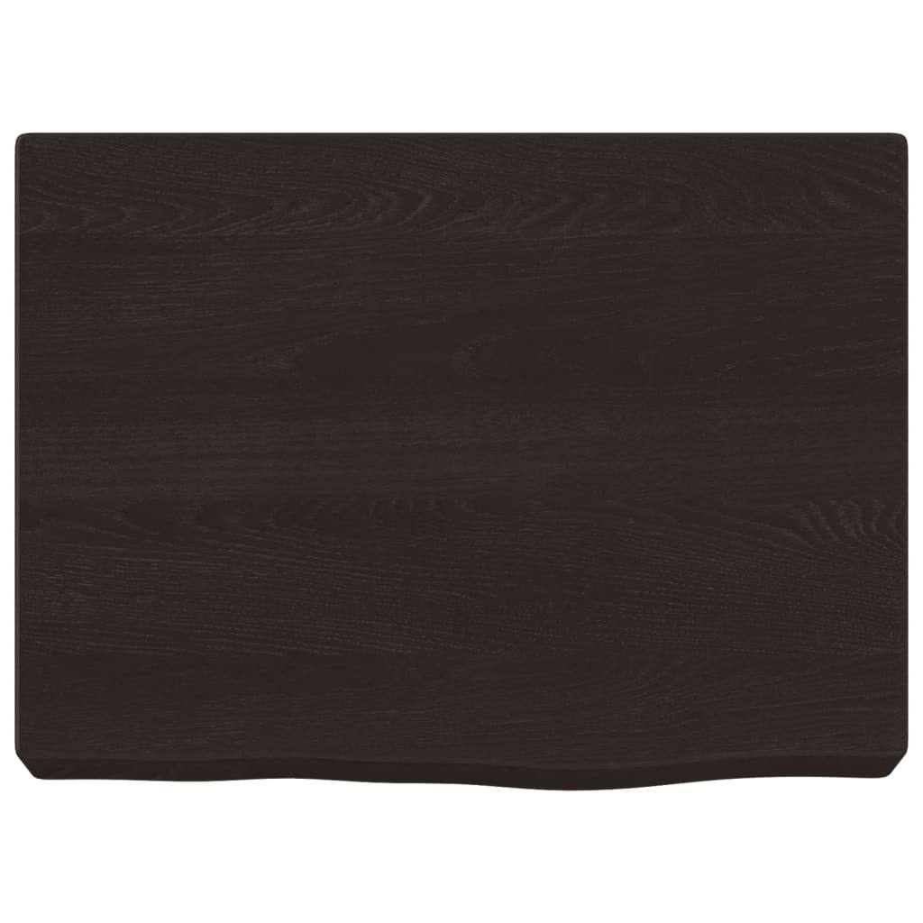 vidaXL Πάγκος Μπάνιου Σκούρο Καφέ 40x30x(2-6) εκ. Επεξεργ. Μασίφ Ξύλο