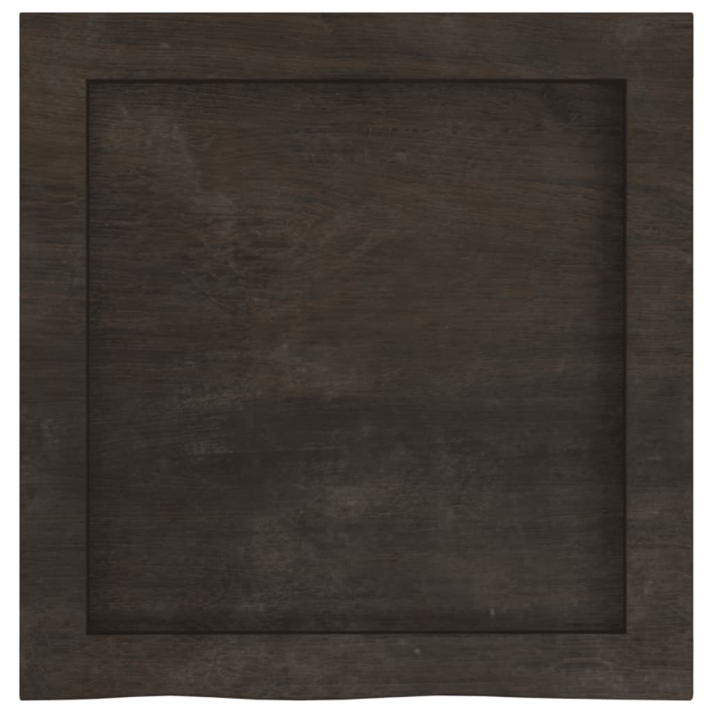 vidaXL Πάγκος Μπάνιου Σκούρο Καφέ 40x40x(2-4) εκ. Επεξ. Μασίφ Ξύλο