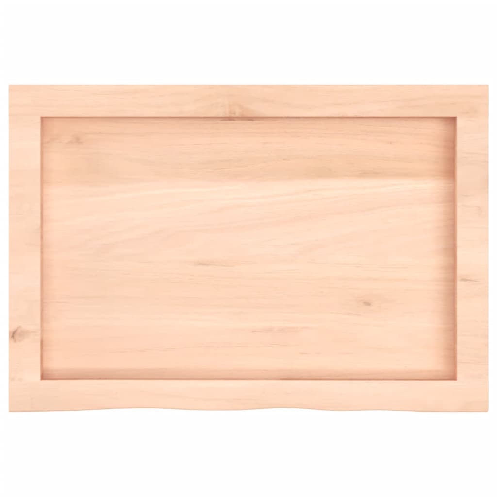 vidaXL Επιφάνεια Τραπεζιού 60x40x(2-4) εκ Ακατέργαστο Μασίφ Ξύλο Δρυός