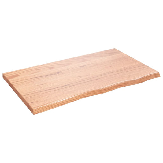 vidaXL Επιφ Τραπεζιού Αν Καφέ 100x60x(2-4)εκ. Επεξ. Μασίφ Ξύλο Δρυός